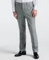 Perry Ellis Men's Slim Fit Solid Linen Blend Pants In Grey,gray