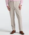 Perry Ellis Men's Slim Fit Solid Linen Blend Pants In Sand,beige