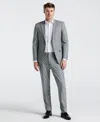 Perry Ellis Men's Slim Fit Solid Linen Blend Suit Jacket In Grey,gray