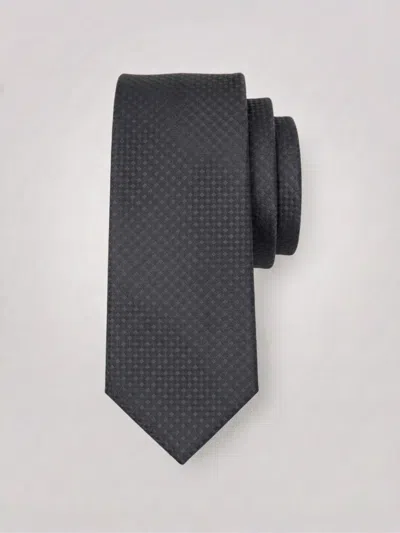 Perry Ellis Men's Slim Fit Solid Plain Weave Necktie In Black