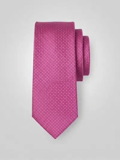 Perry Ellis Men's Slim Fit Solid Plain Weave Necktie In Magenta,pink