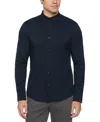 Perry Ellis Men's Slim-fit Stretch Solid Button-down Twill Shirt In Blue