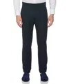Perry Ellis Men's Slim Fit Stretch Textured Tuxedo Pants In Medium Navy,blue