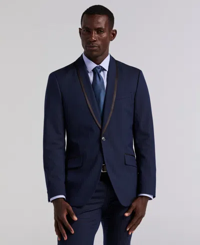 Perry Ellis Men's Slim Fit Stretch Tuxedo Suit Jacket In Blue