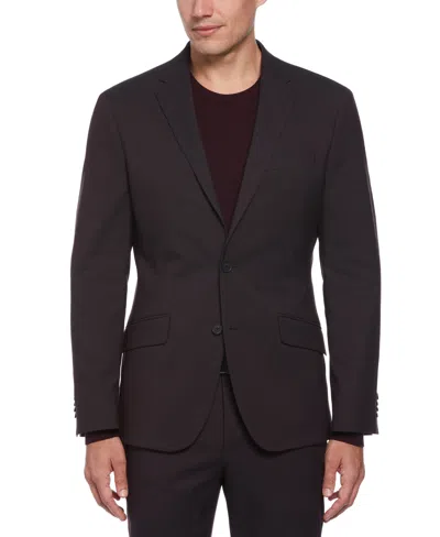 Perry Ellis Men's Slim Fit Stretch Washable Suit Jacket In Fudge,brown