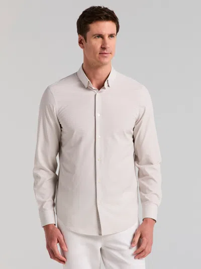 Perry Ellis Men's Slim Fit Stripe Dot Shirt In Gray