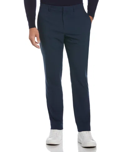 Perry Ellis Men's Slim Fit Tech Portfolio Dress Pants In Ink,blue