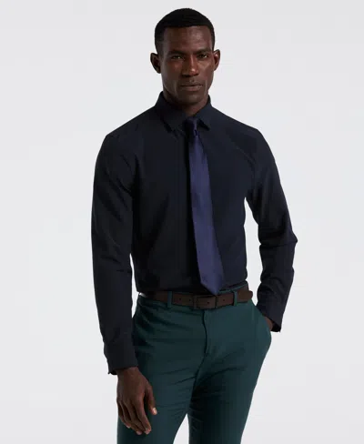 Perry Ellis Men's Slim Fit Tech Solid Dress Shirt