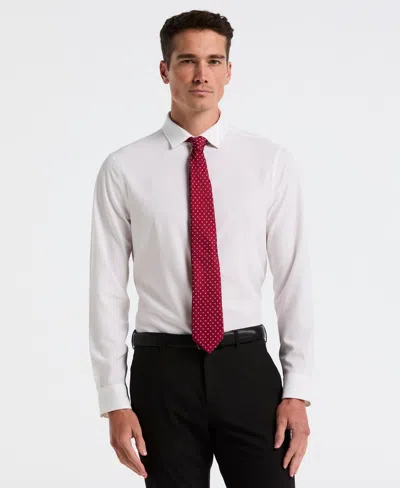 Perry Ellis Men's Slim Fit Tech Solid Total Stretch Dress Shirt In White