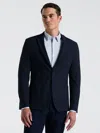 Perry Ellis Men's Slim Fit Textured Plaid Sport Jacket In Blue