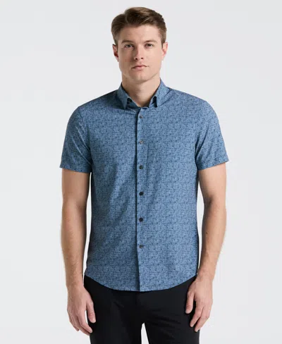 Perry Ellis Men's Slim Fit Textured Print Shirt