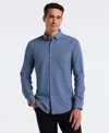 Perry Ellis Men's Slim Fit Total Stretch Geo Print Shirt In Blue