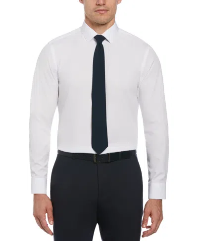 Perry Ellis Men's Slim Fit Total Stretch Performance Dress Shirt In Bright White
