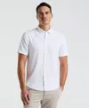 Perry Ellis Men's Slim Fit Total Stretch Solid Shirt In Bright White