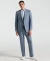 Perry Ellis Men's Slim Fit Windowpane Pattern Suit Pants