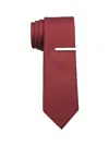 Perry Ellis Men's Slim Sable Solid Tie In Red