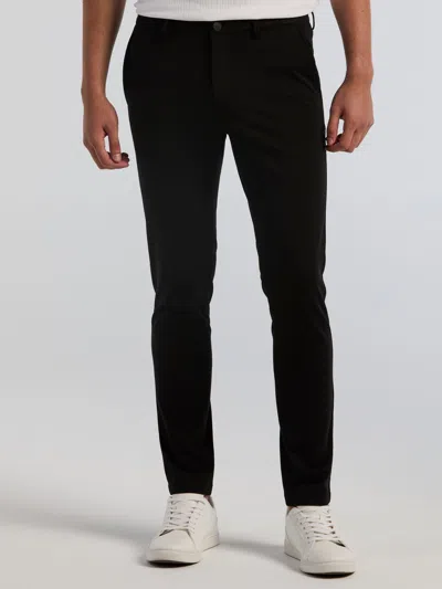 Perry Ellis Men's Slim Tapered Double Knit Chinos Pants In Black