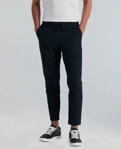 Perry Ellis Men's Slim Tapered Drawstring Pants In Black