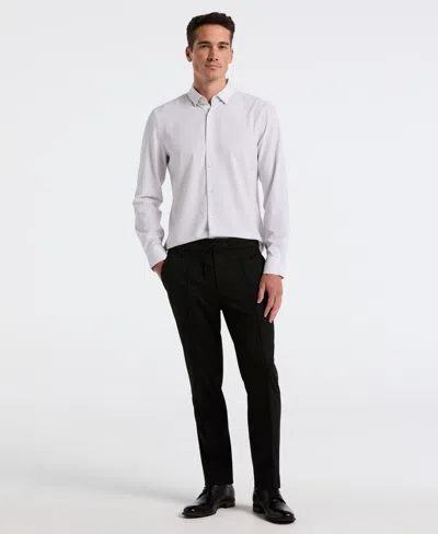 Perry Ellis Men's Slim Tapered Pintuck Pull-on Pants In Black
