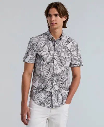 Perry Ellis Men's Slim-fit Botanical Print Shirt In Gold