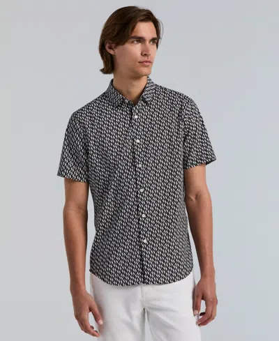 Perry Ellis Men's Slim-fit Wave Print Shirt In Multi