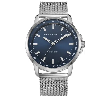 Perry Ellis Men's Solar Powered Stainless Steel Watch
