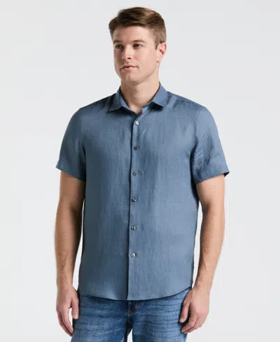 Perry Ellis Men's Solid Linen Shirt
