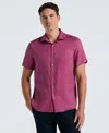 Perry Ellis Men's Solid Linen Shirt In Pink