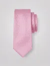 Perry Ellis Men's Solid Plain Weave Micro Slim Tie In Pink
