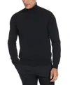 Perry Ellis Men's Solid Tech Knit Turtleneck Sweater In Blue