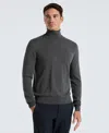 Perry Ellis Men's Solid Tech Knit Turtleneck Sweater In Gray