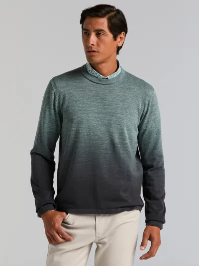 Perry Ellis Men's Space Dye Crew Neck Sweater In Green