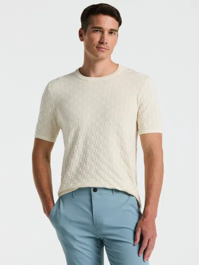PERRY ELLIS MEN'S SQUARE PATTERN CREW NECK SWEATER T-SHIRT