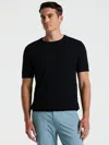 Perry Ellis Men's Square Pattern Crew Neck Sweater T-shirt