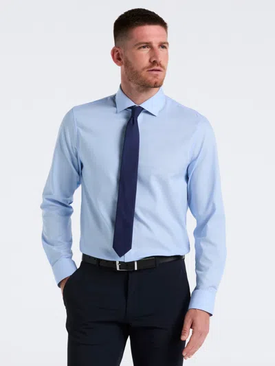 Perry Ellis Men's Stretch Micro Geo Print Shirt In Blue