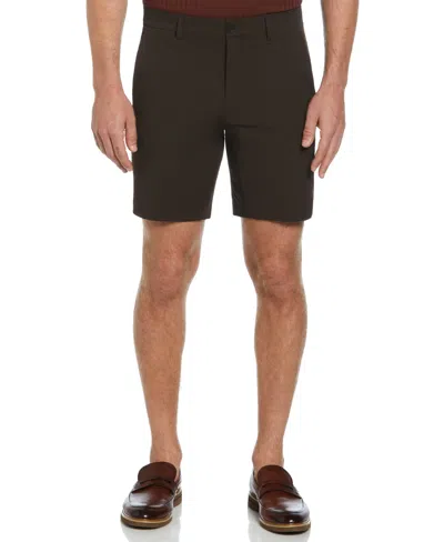 Perry Ellis Men's Stretch Solid Tech Short In Mole,brown