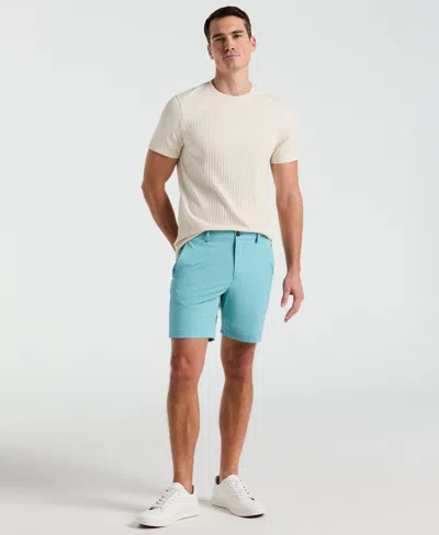 Perry Ellis Men's Stretch Solid Tech Short In Reef Waters,blue