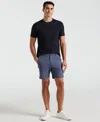 Perry Ellis Men's Stretch Solid Tech Short In Vintage Indigo,blue