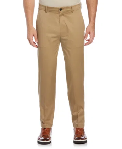 Perry Ellis Men's Tall Slim Fit Stretch Smart Chino Pants In Elmwood,brown