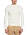 Perry Ellis Men's Tech Knit Mock Neck Pullover Sweater In Egret,white