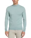 Perry Ellis Men's Tech Knit Mock Neck Pullover Sweater In Gray Mist
