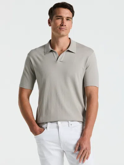 Perry Ellis Men's Tech Knit Open Collar Sweater Polo In Red