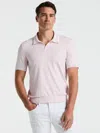 Perry Ellis Men's Tech Knit Open Collar Tipped Sweater Polo