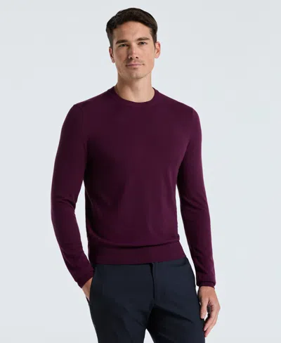 Perry Ellis Men's Tech Knit Pullover Sweater In Purple