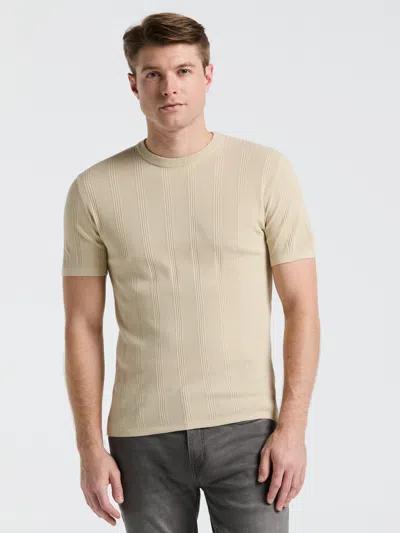 Perry Ellis Men's Tech Knit Striped Crew Neck Shirt Sweater