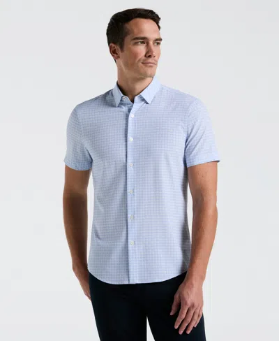 Perry Ellis Men's Textured Dot Slim Fit Shirt In Kentucky Blue