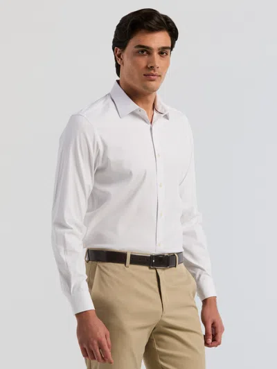Perry Ellis Men's Tonal Stripe Dress Shirt In Bright White