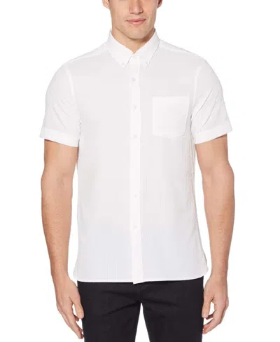 Perry Ellis Men's Total Stretch Seersucker Stretch Shirt Pants In Bright White