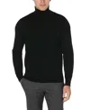 Perry Ellis Men's Solid Tech Knit Turtleneck Sweater In Black
