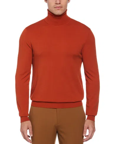 Perry Ellis Men's Turtleneck Sweater In Burgundy
